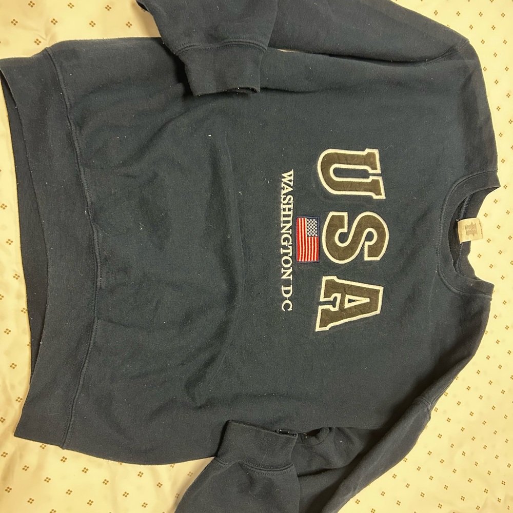 USA Washington DC Navy Blue Sweater
